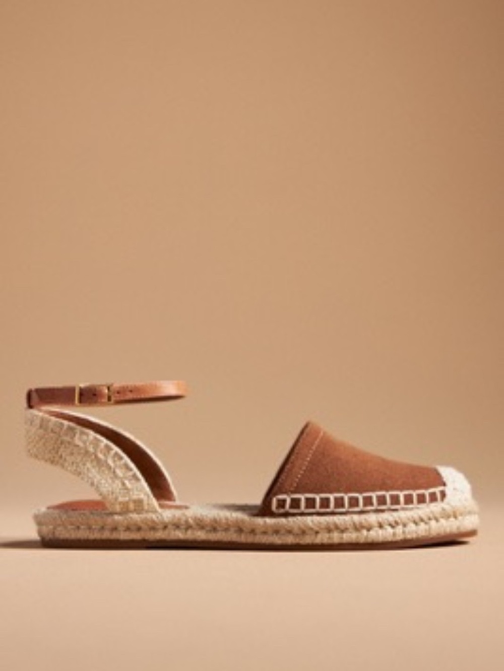 NIB Anthropologie Schutz Brown Greta Flat Sandals 6.5